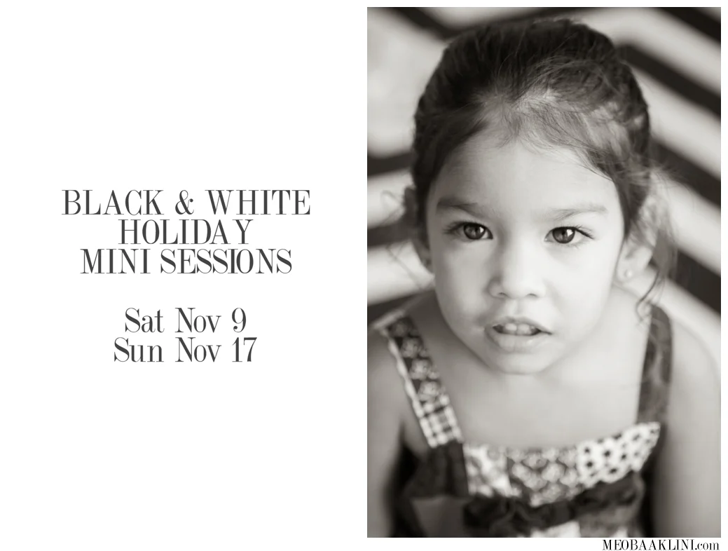 Black & White Holiday Portraits/Benicia & Walnut Creek Family Photographer