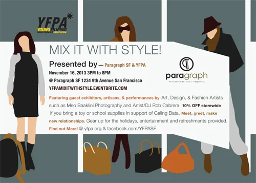Mix it with Style with YFPA! November 16th