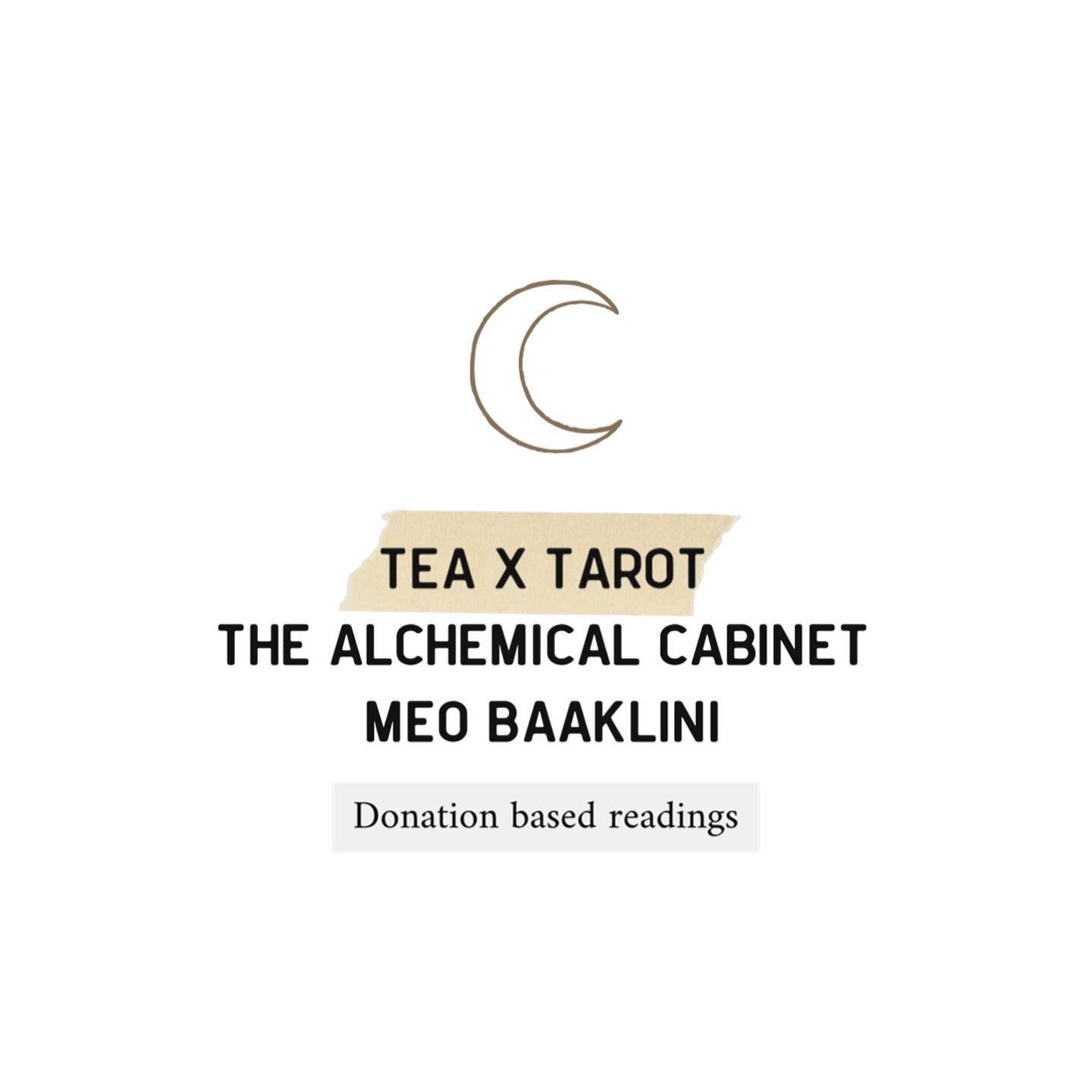 Tonight is the night (in my Betty Wright voice) Tea x Tarot at the @thealchemicalcabinet at #containerpark. I&rsquo;ll be there from 5-8pm, but don&rsquo;t worry if you can&rsquo;t make it! We will be going live and pulling cards, so send your donati