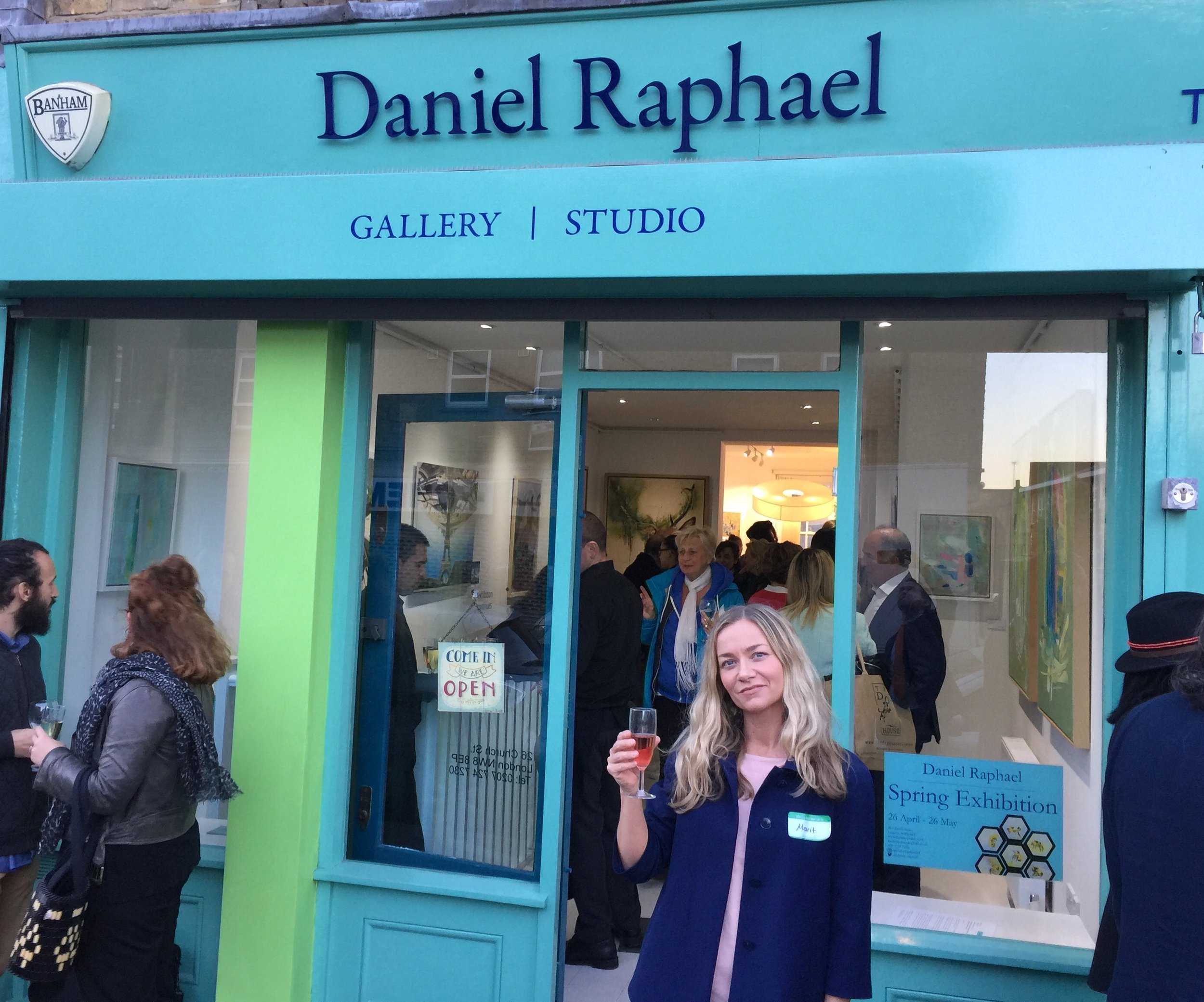 Opening night, Daniel Raphael Gallery