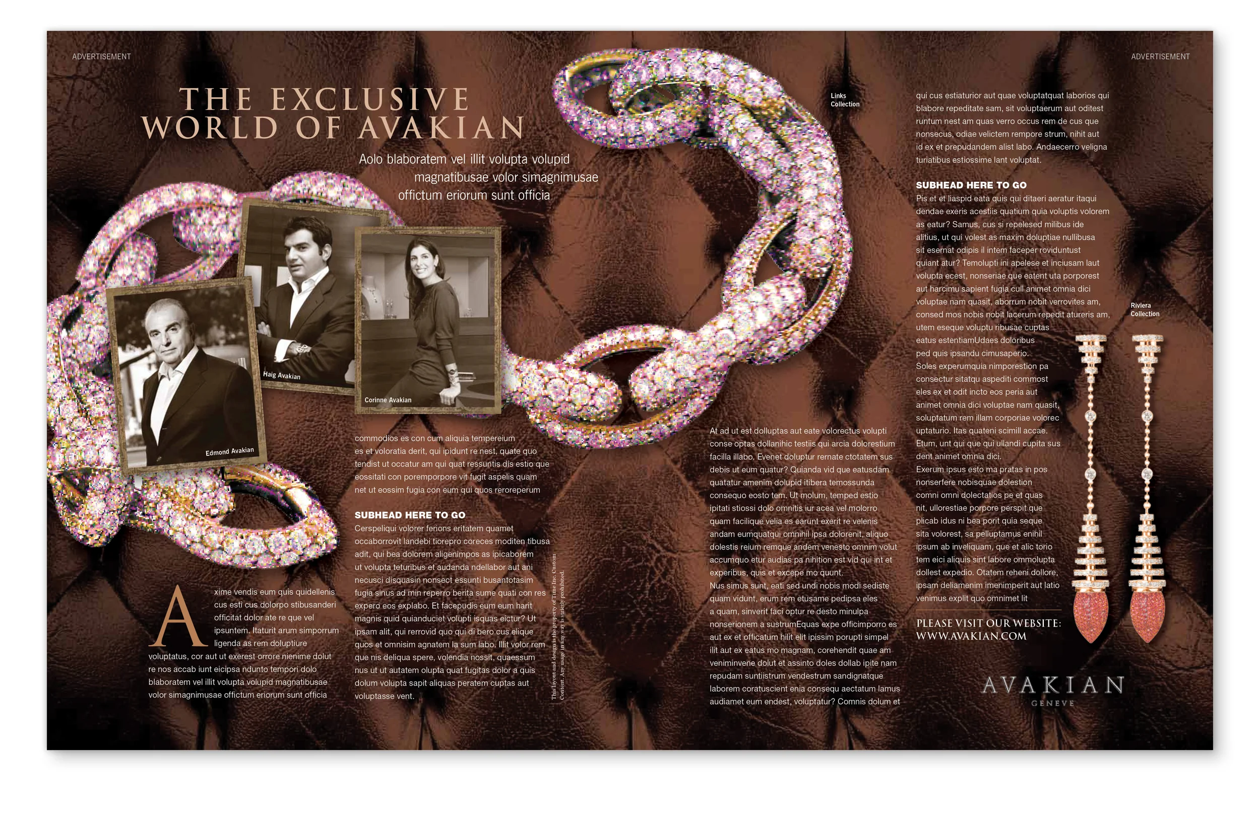 AVAKIAN Jewellry: Fortune Magazine Advertising Proposal
