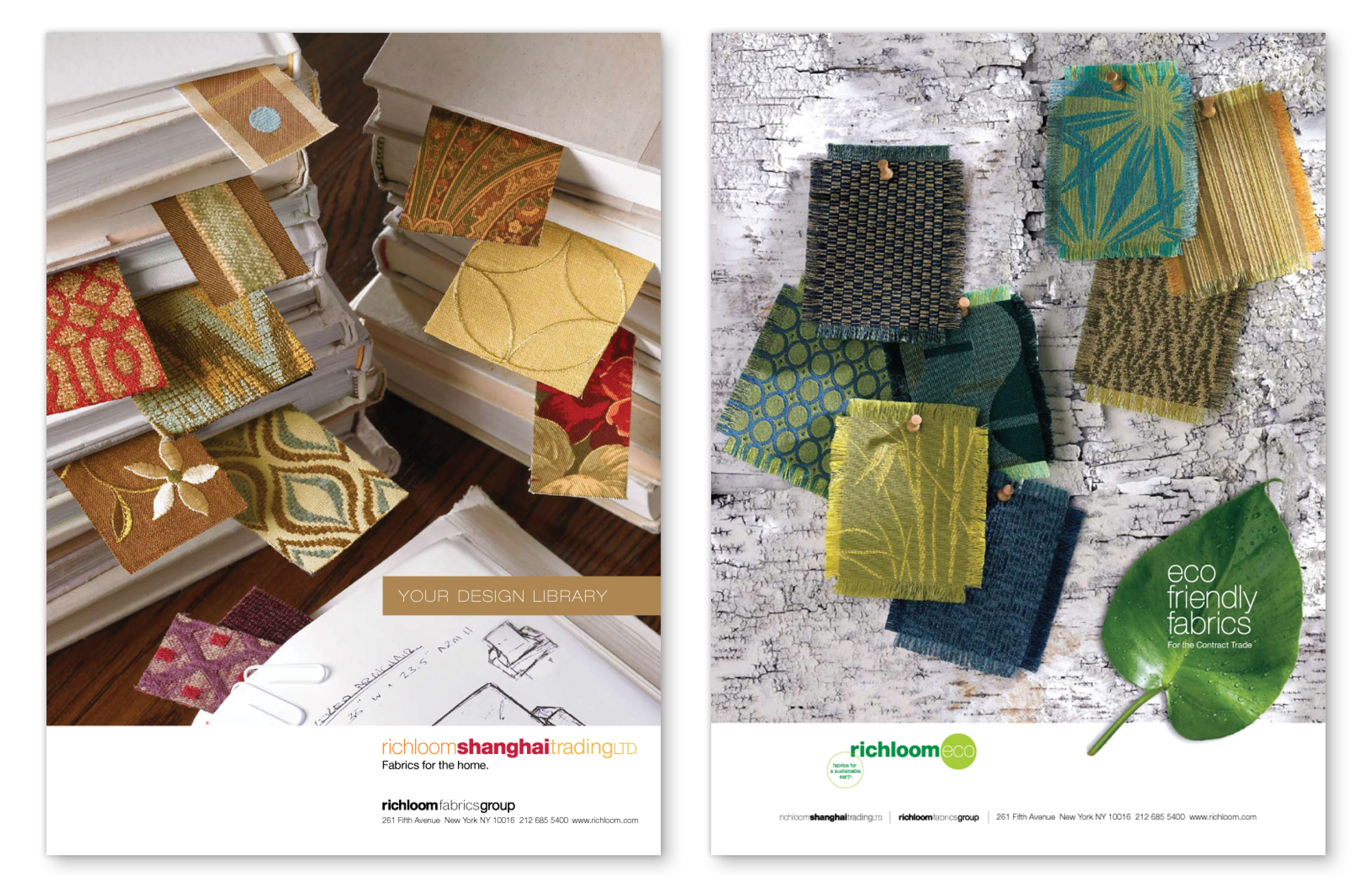 Advertisements for Richloom Interior Fabrics