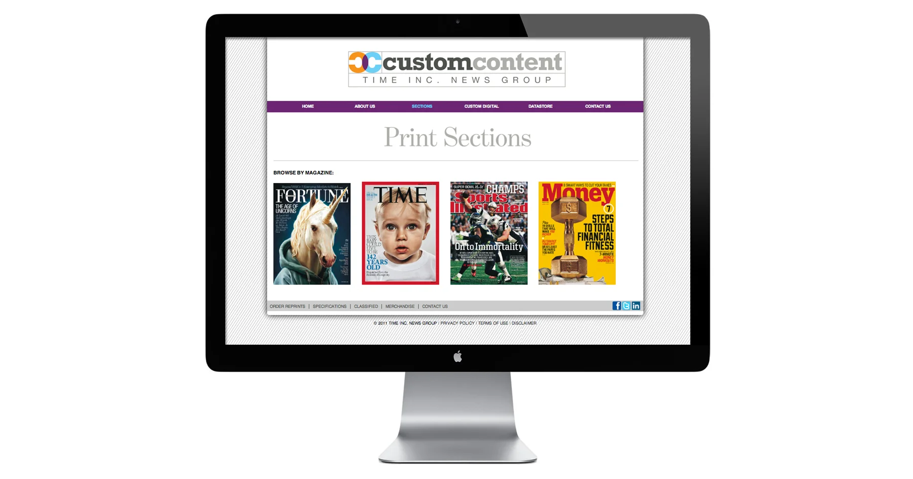 Time Inc. Custom Content Website