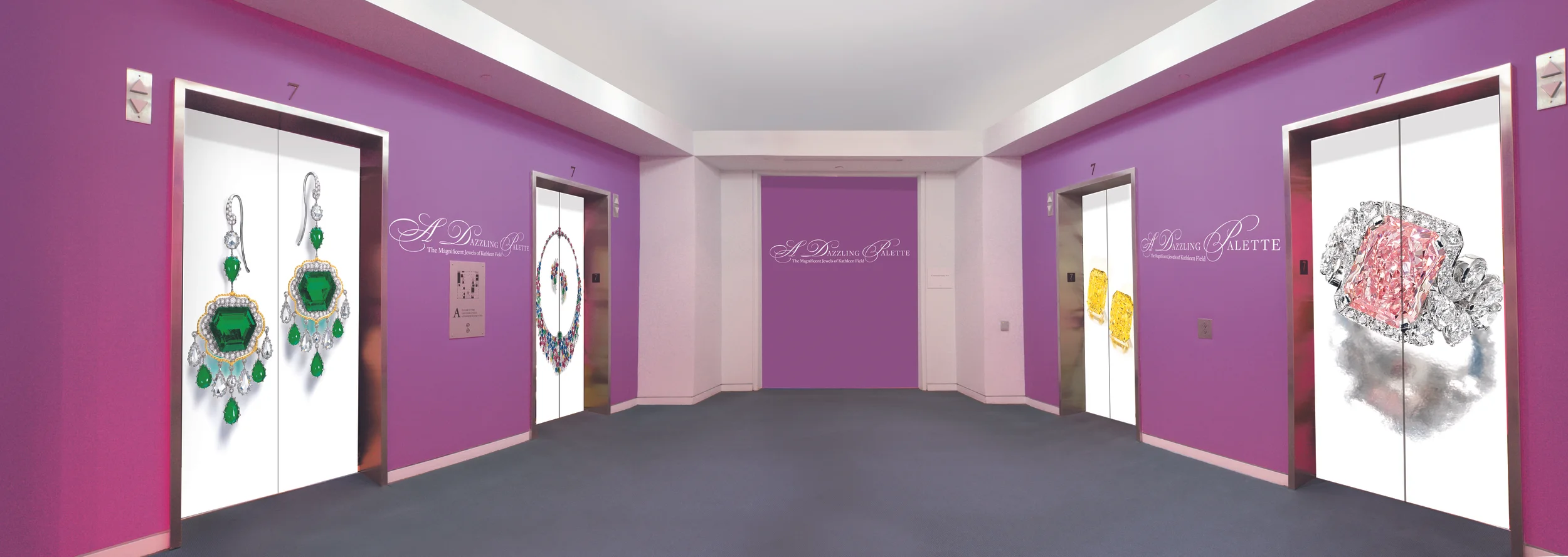 Sotheby's New York: Elevator Bank Exhibition Design