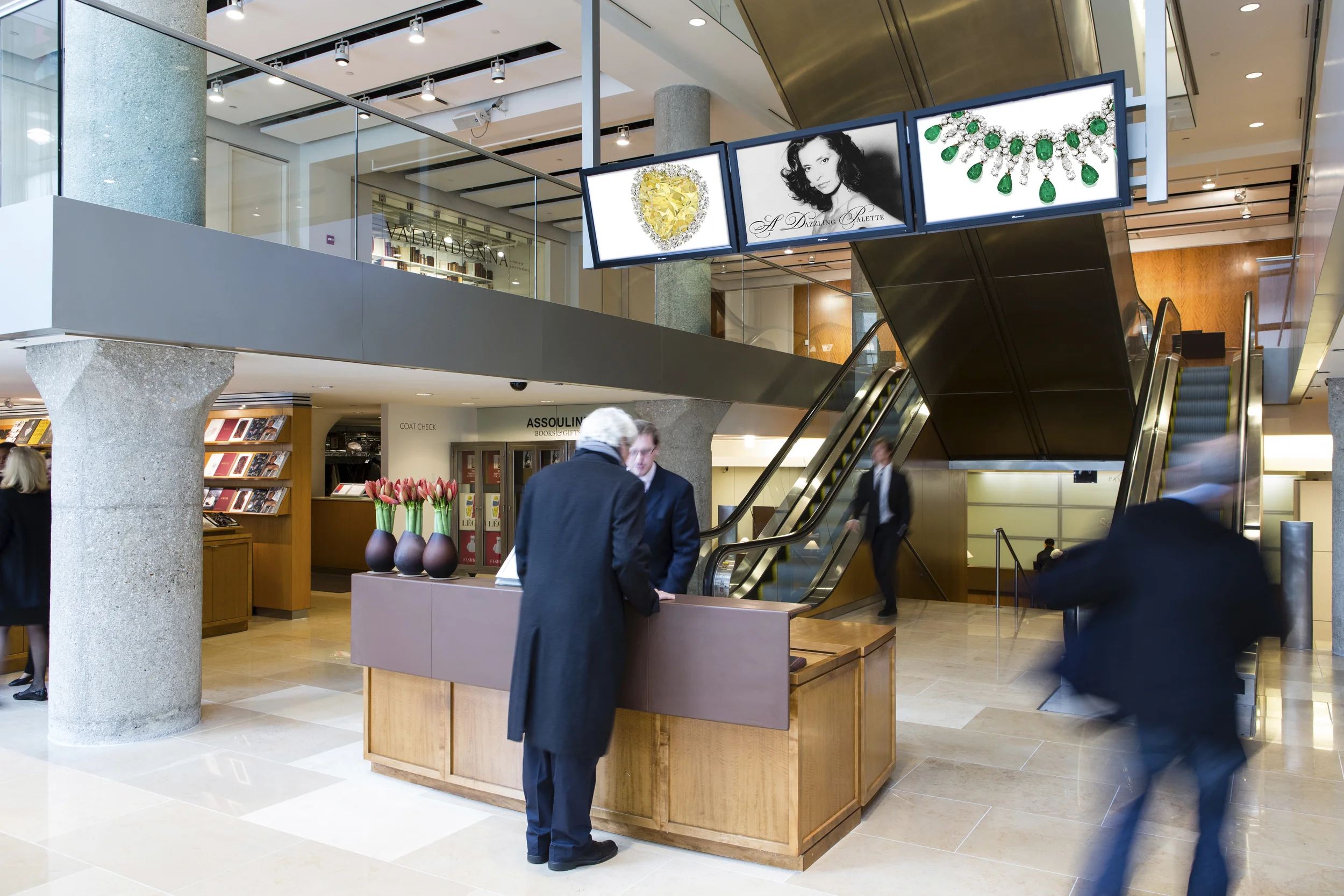 Sotheby's New York: Lobby Plasma Screen Exhibit Preview