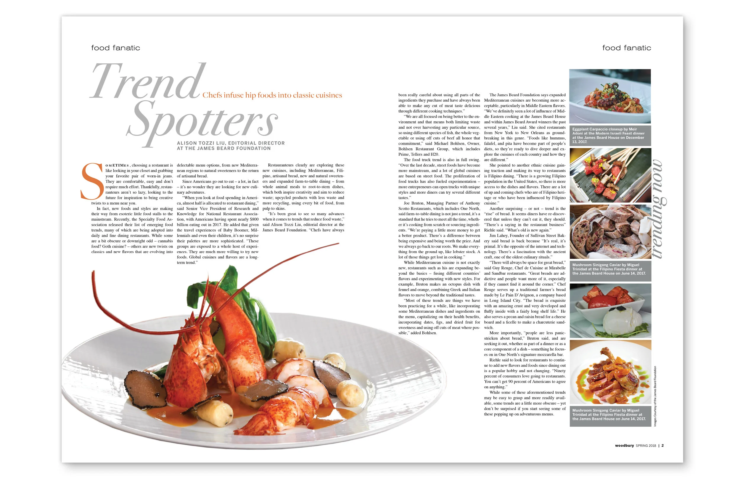 Woodbury Magazine Food Fanatic