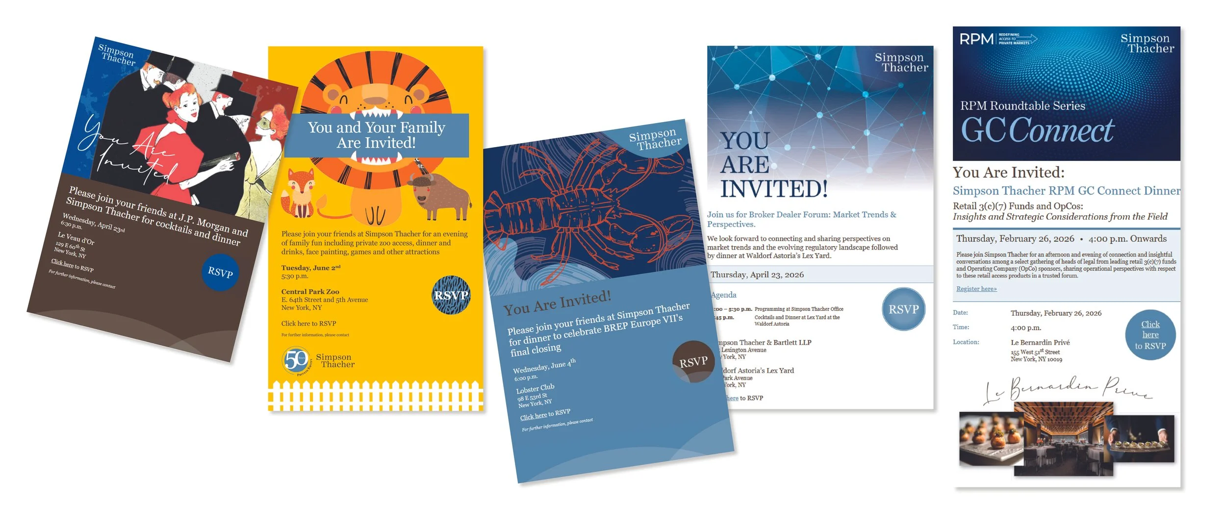 Simpson Thacher Client & Firm Employee Invitations 