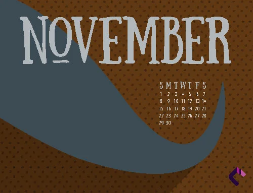 No-Shave or just November? Either way, use our November calendar wallpaper to show your support