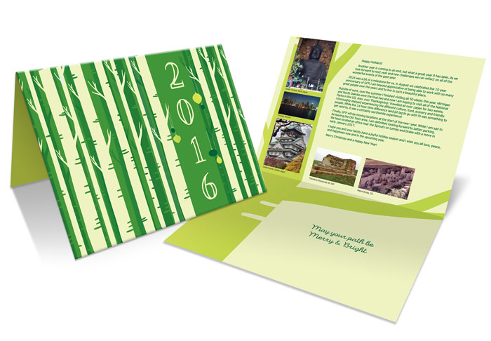 Holiday card design for Guidepost Financial Planning