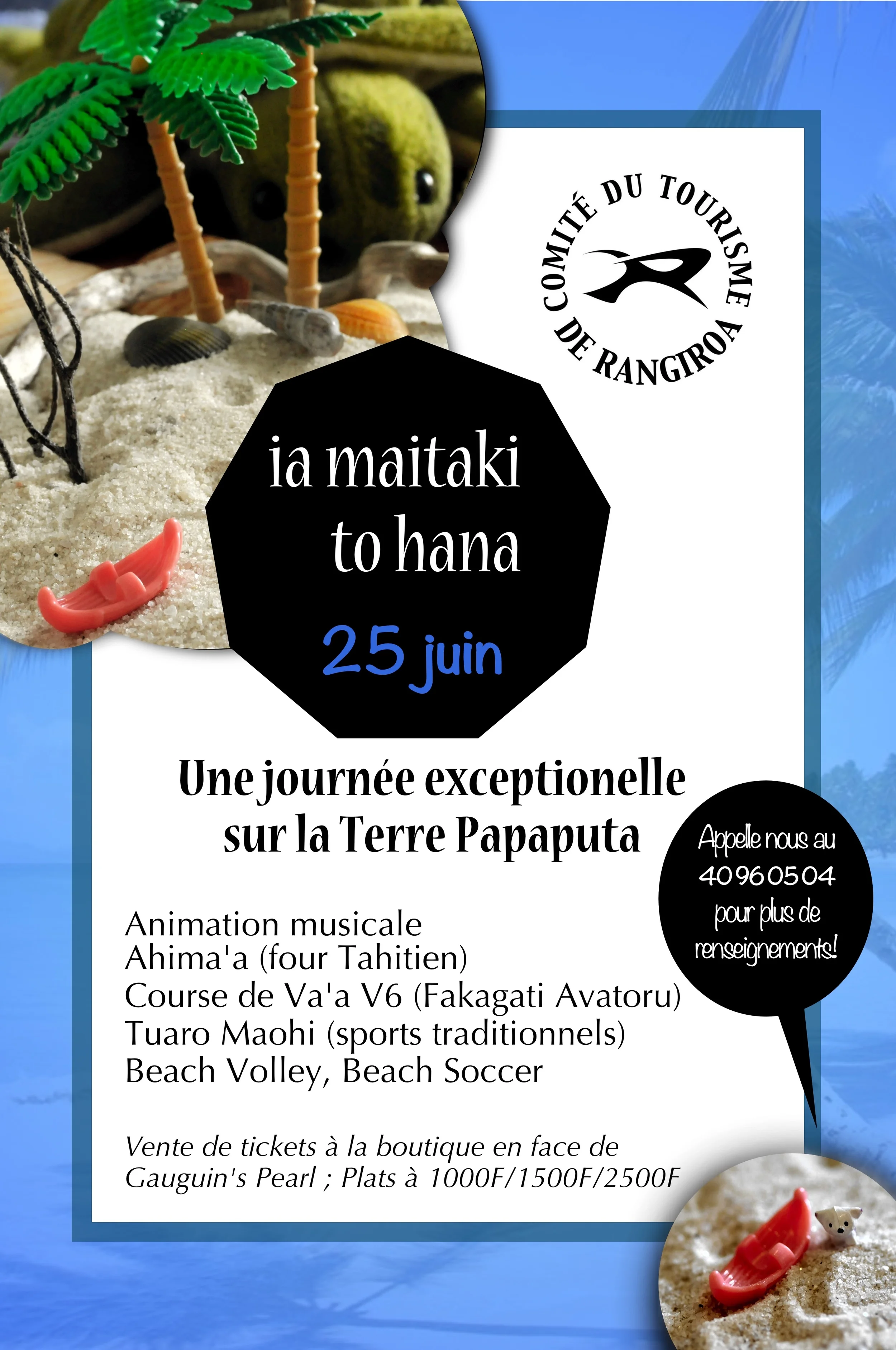 Music Festival in Rangiroa 25th of June 2016 with Tahitian Feast
