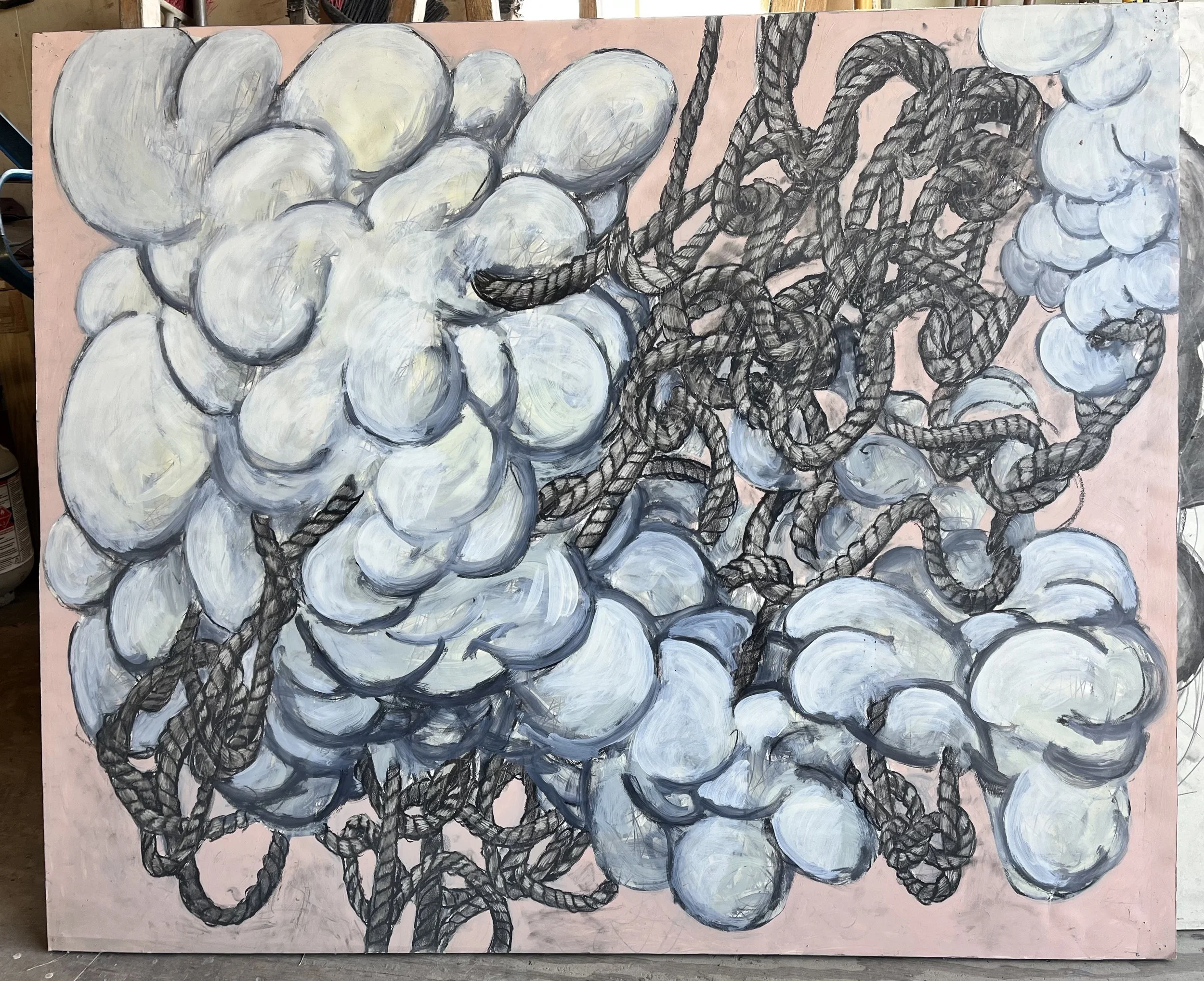 Untitled, ropes in clouds