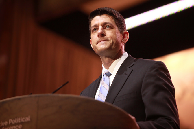 Congressman Paul Ryan speaking at the 2014 Conservative Political Action Conference (CPAC) in National Harbor, Maryland. (Gage Skidmore)