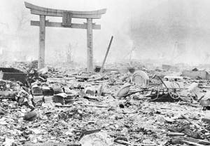 Hiroshima in the aftermath of the world's first atomic bomb deployed in combat on Aug. 6, 1945. The blast instantly killed about 80,000 people, wiping 90 percent of the city's population. 