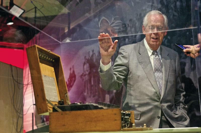 Because of his trust in Kerry Tymchuk, Melvin “Pete” Mark has shared his vast personal collection of historical artifacts through exhibits at the Oregon Historical Society. Photo Credit: Jaime Valdez, Pamplin Media Group