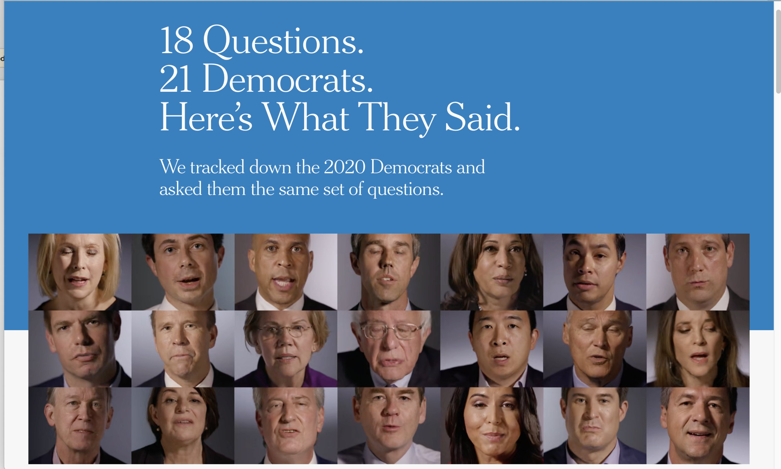18 Questions. 21 Candidates. Here's What They Said. - The New York Times
