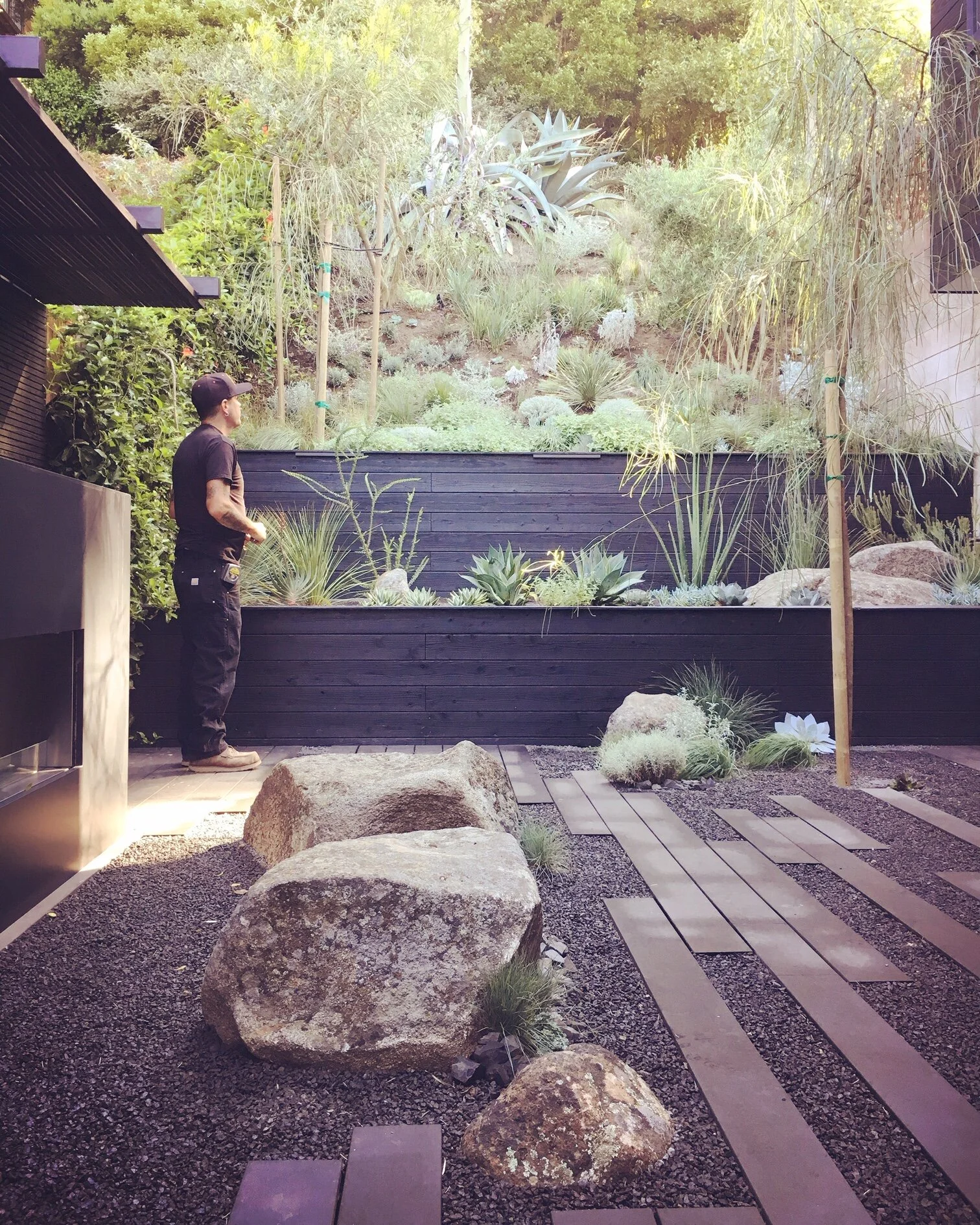 living elements landscape sacramento on Cobble Forge