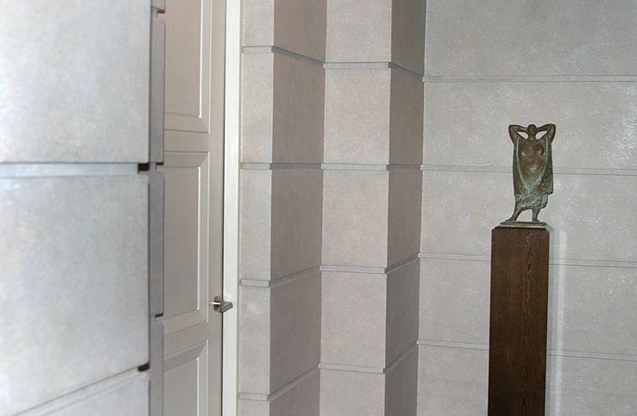   Faux Stone — Duplex Penthouse, NYC — Interior Design by Stephen Sills Associates (Featured in Architectural Digest 2012) 