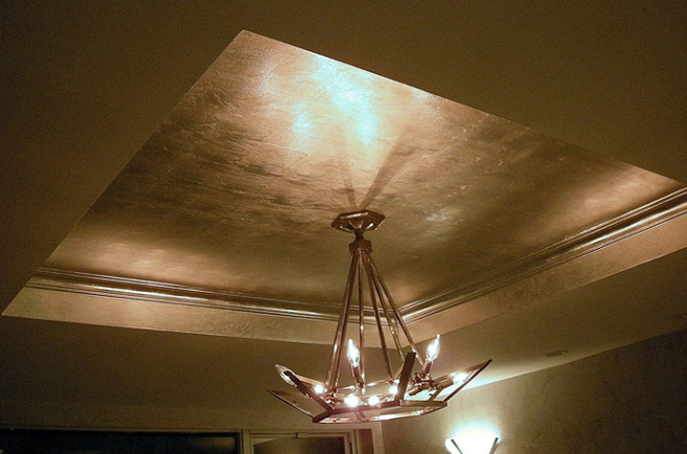   Genuine Silver: Alcove Ceiling. Private residence, NYC.  