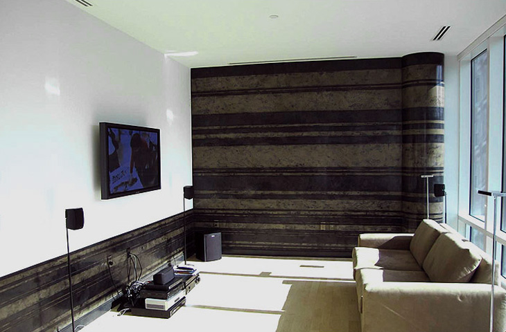   Geometric Design: Venetian Plaster. Private residence&nbsp;in the Astor Place Building, NYC  