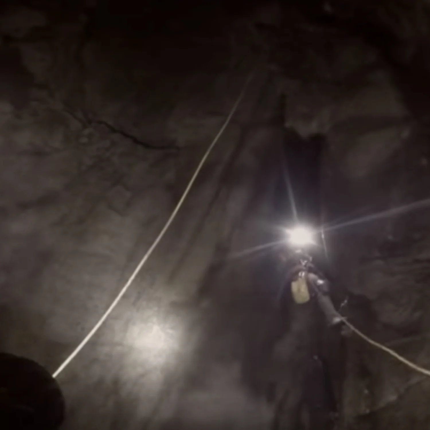 Descending into Notts Pot [Left Hand Route] 