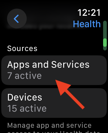 3. Tap Apps and Services