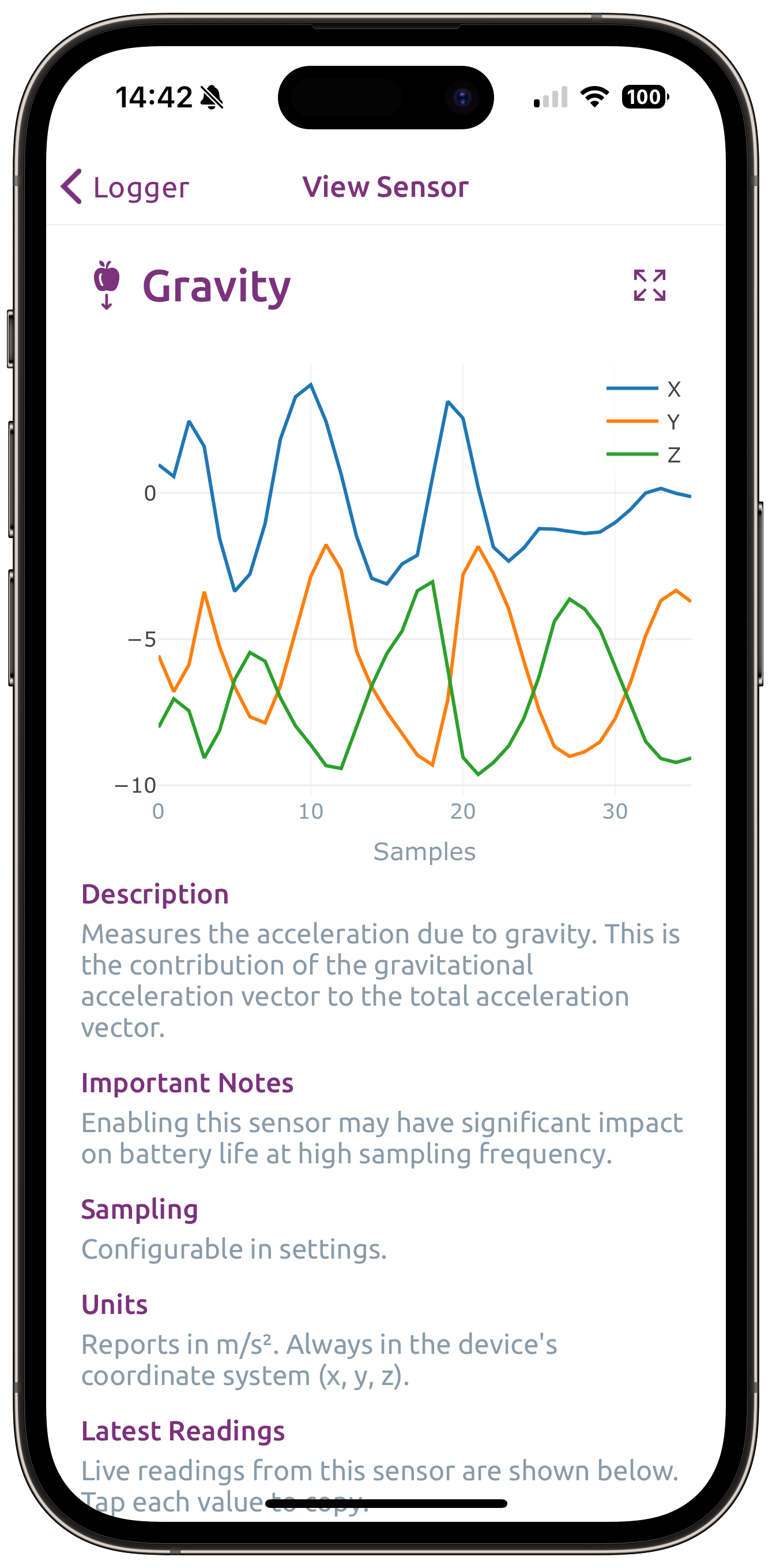 G-sensor Logger APK for Android Download