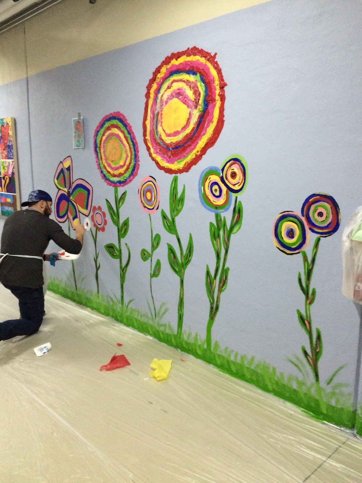 Patient transport hallway mural.JPG