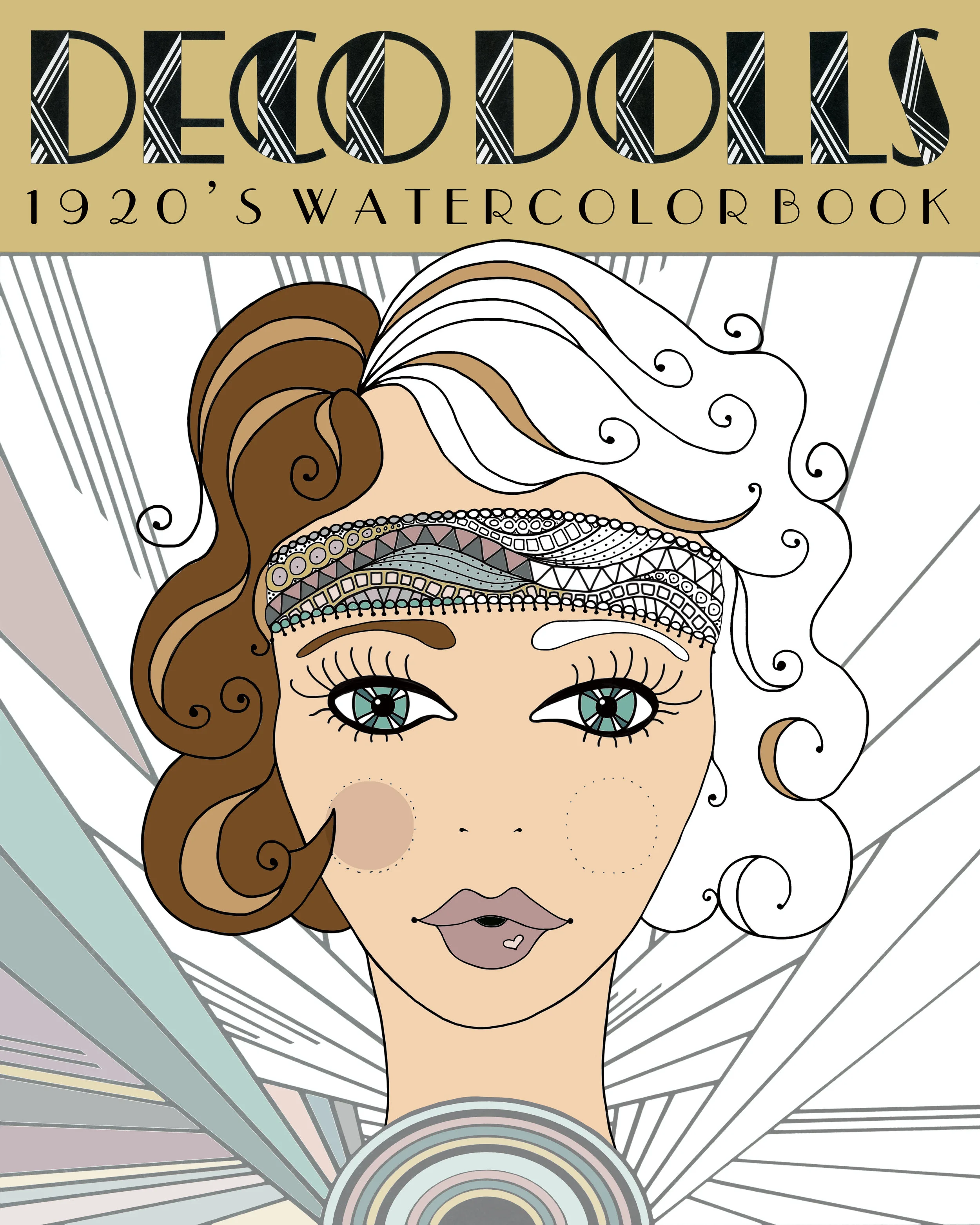 DECO DOLLS COLORING BOOK COVER