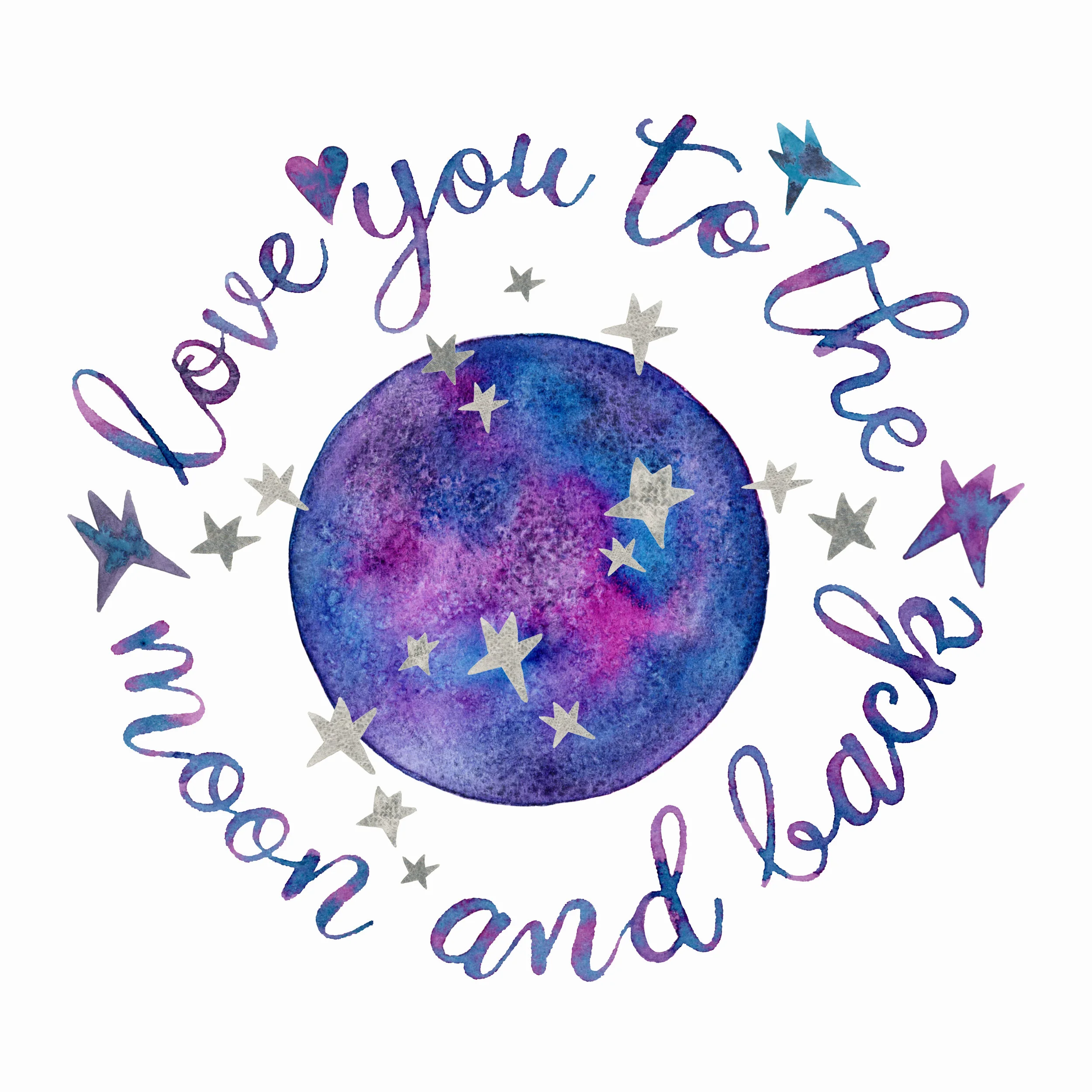LOVE YOU TO THE MOON AND BACK