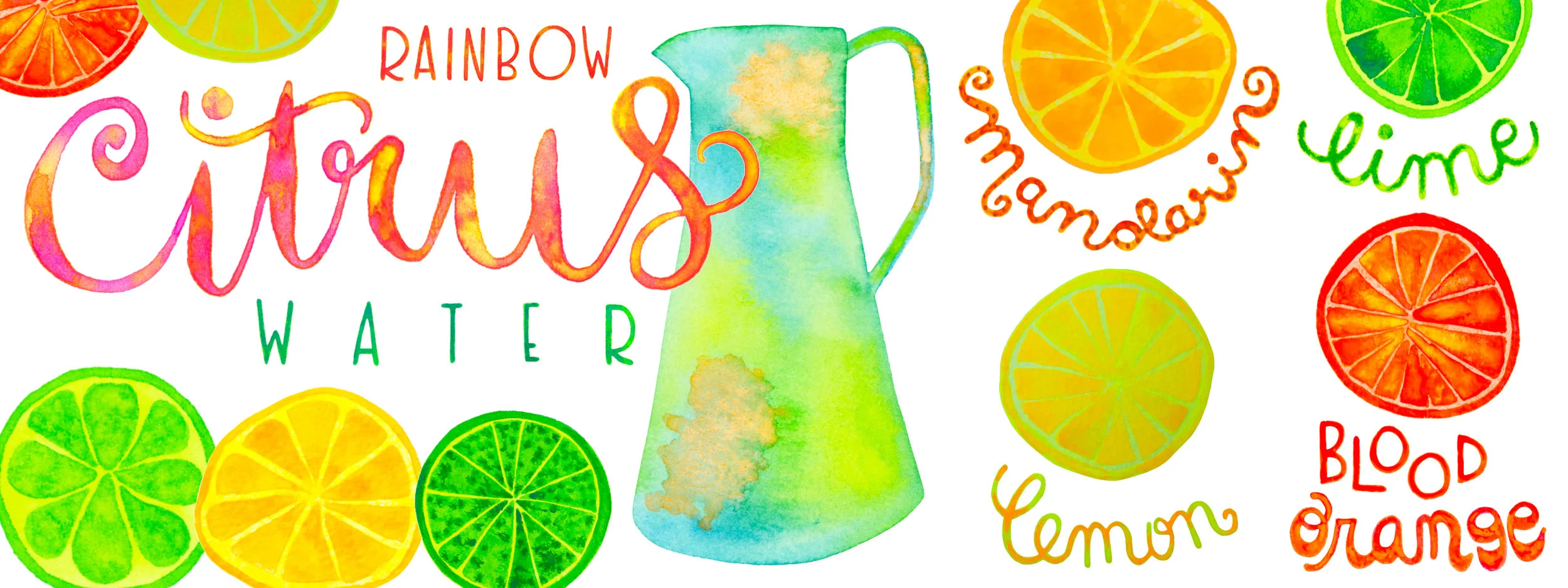 RAINBOW CITRUS WATER RECIPE