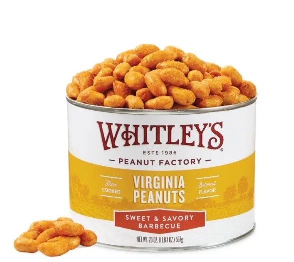Whitley's Sweet and Savory Barbecue Virginia Peanuts 12oz