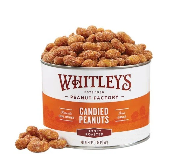 Whitley's Honey Roasted Virginia Peanuts 12oz