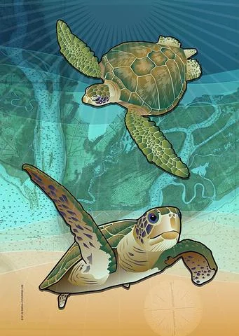 CoastalSeaTurtleGardenFlag.jpg