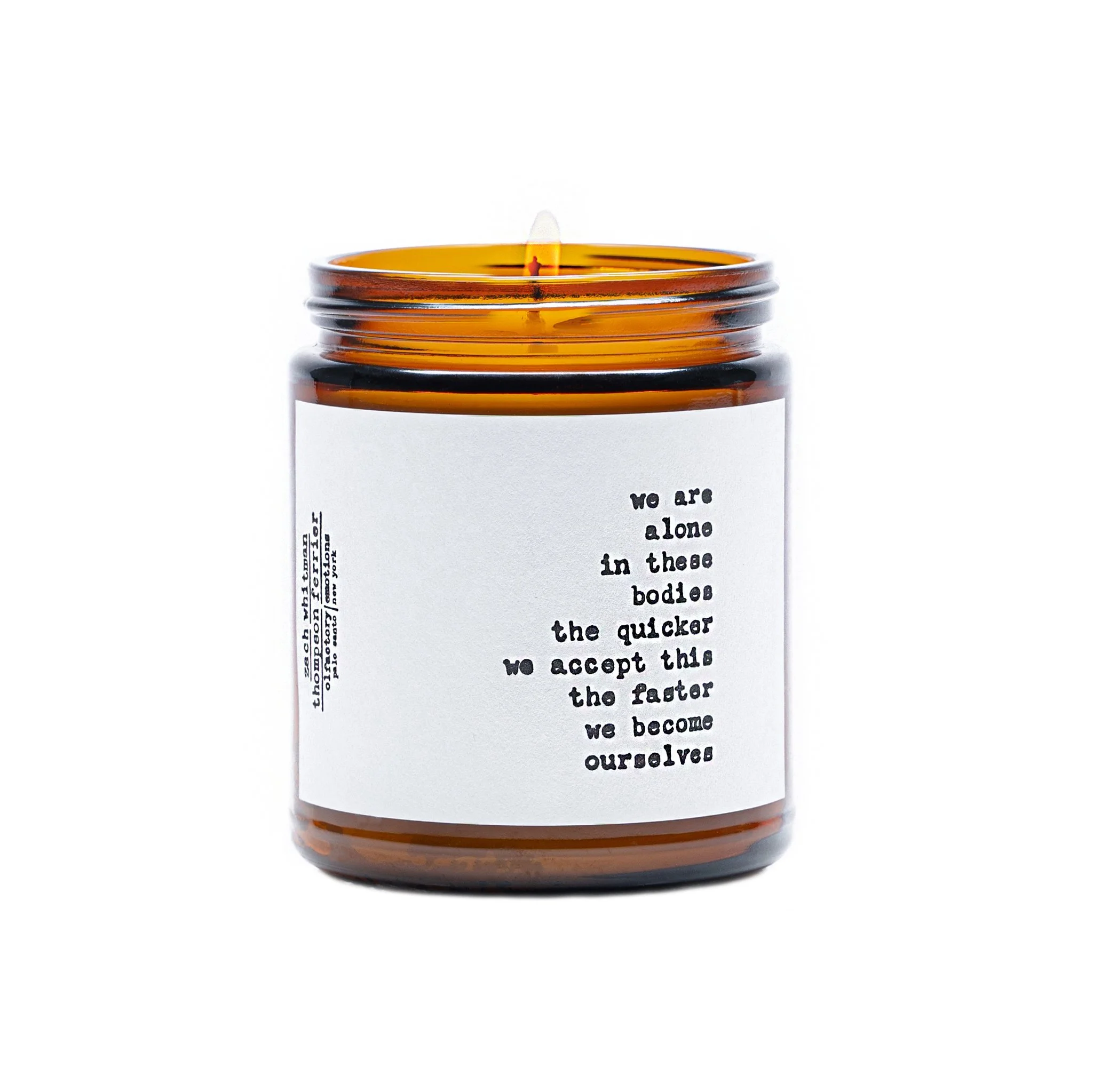 Zach Whitman's Ourselves Poetry Scented Candle by Thompson Ferrier