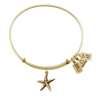 Wind & Fire Starfish Charm Bangle