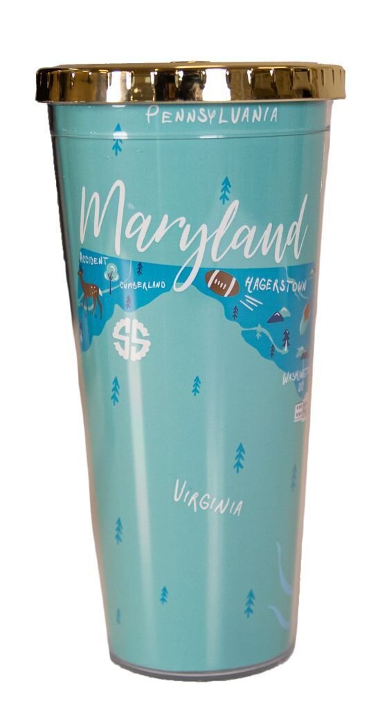 Maryland Simply Southern Tumbler with Lid/Straw — Studio 24E