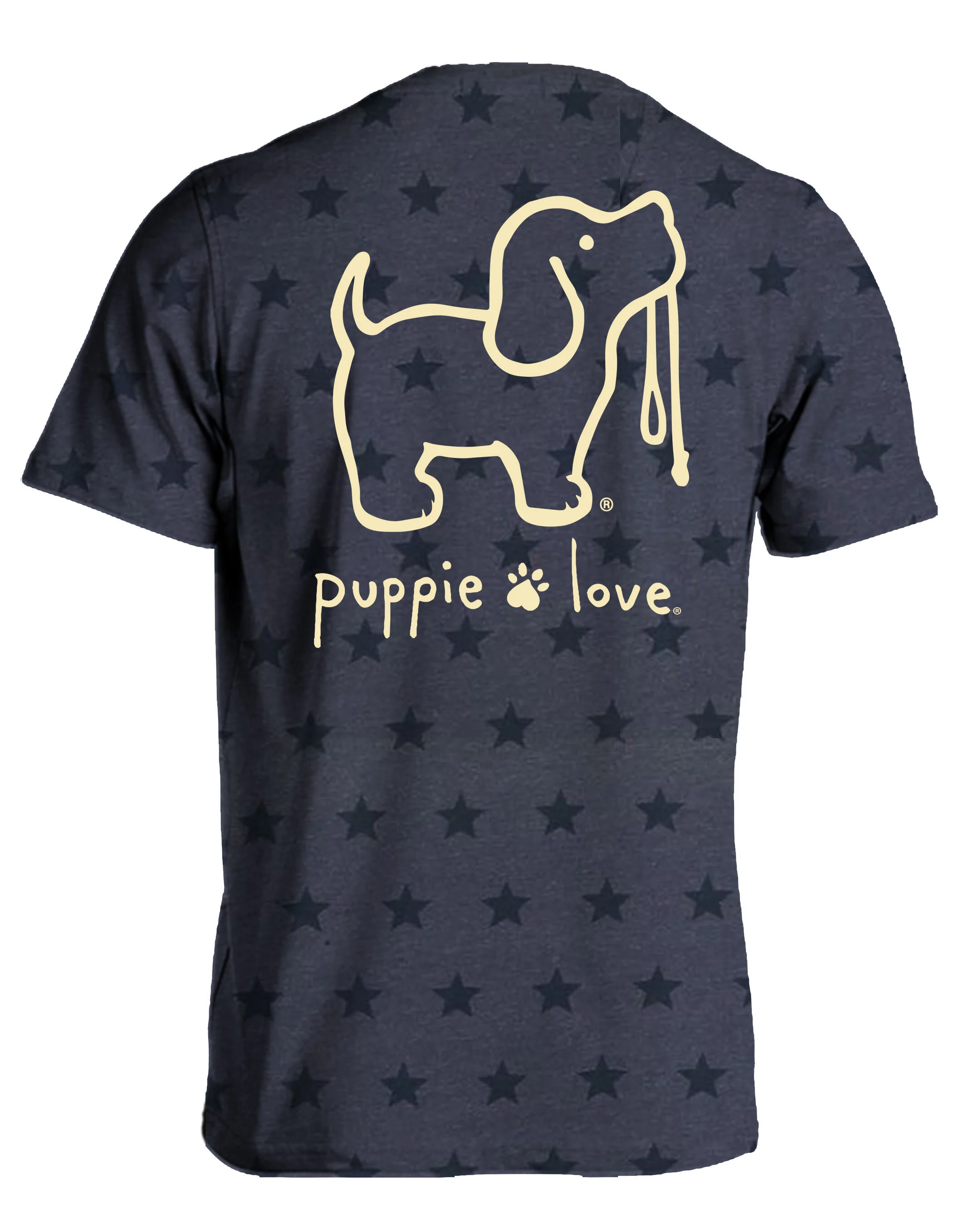 PUPPIE LOVE DENIM STAR LOGO PUP