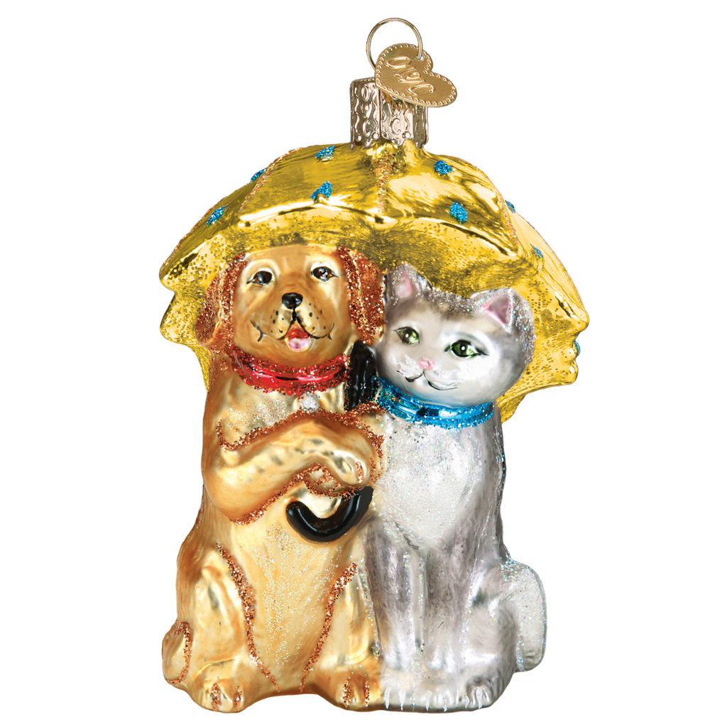 Raining Cats & Dogs Ornament Old World Christmas