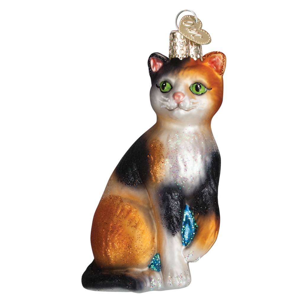 Calico Cat Ornament Old World Christmas
