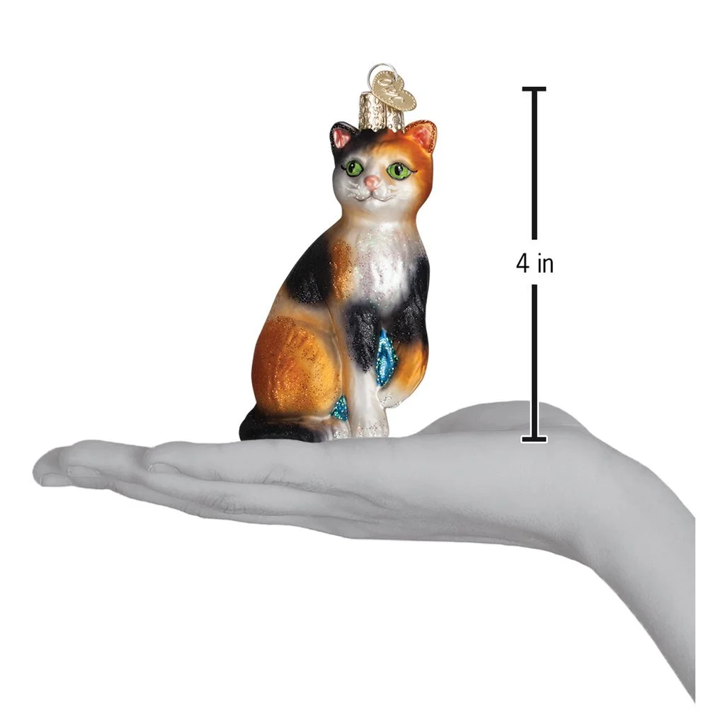 Calico Cat Ornament Old World Christmas