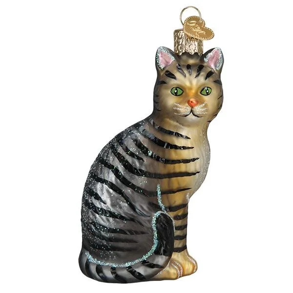 Tabby Cat Ornament Old World Christmas