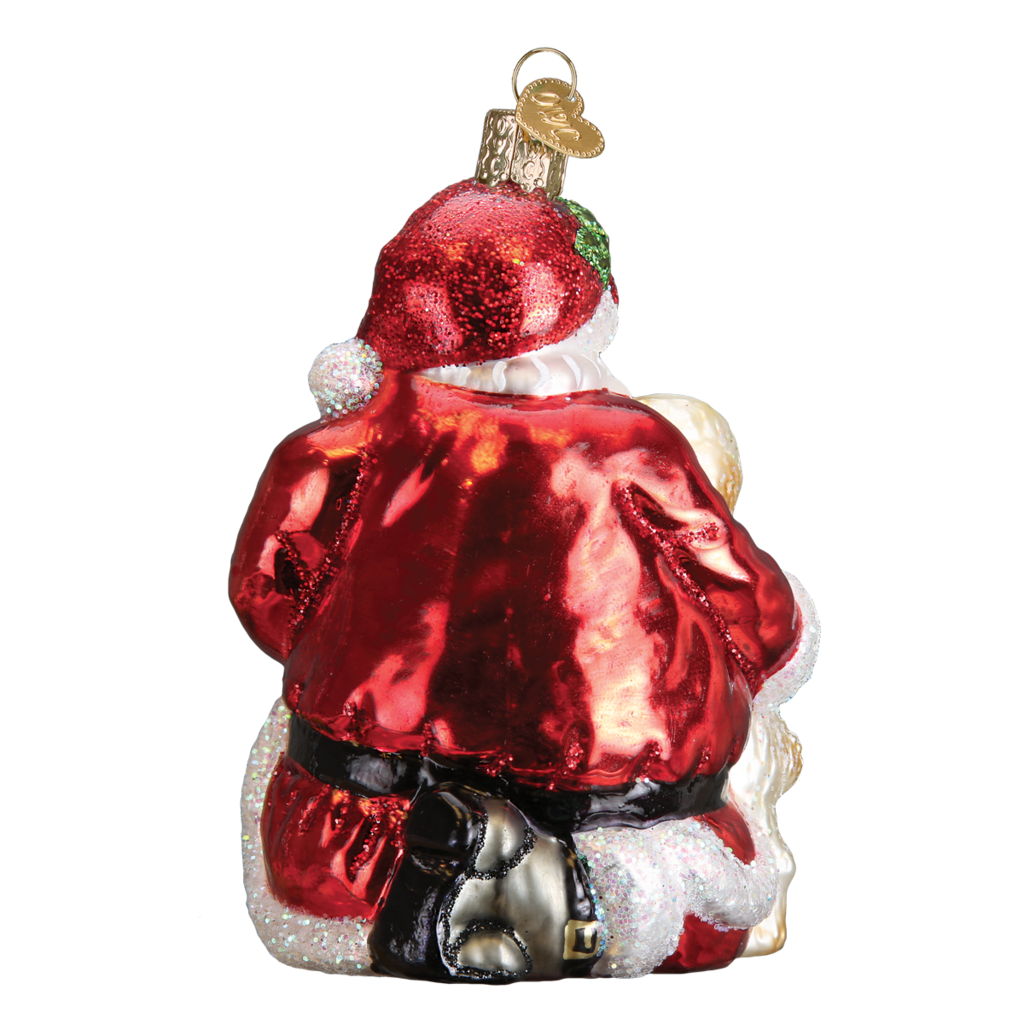 Old World Christmas Santa's Puppy Love Ornament