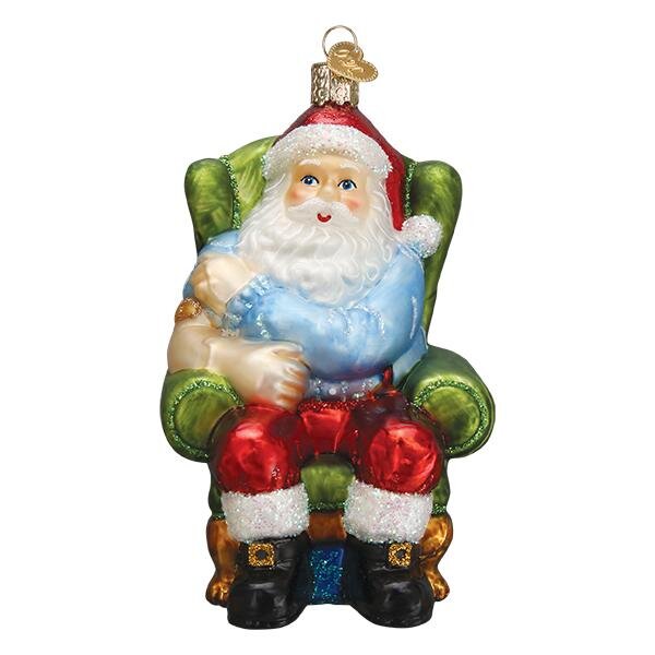 Santa Vaccinated Ornament Old World Christmas