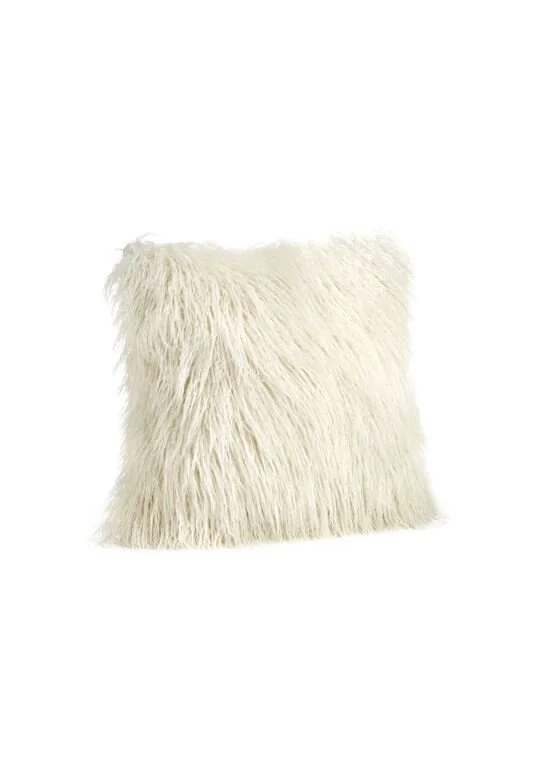 SIGNATURE SERIES PILLOWS IVORY TIBETAN by Donna Saylers Fabulous Furs