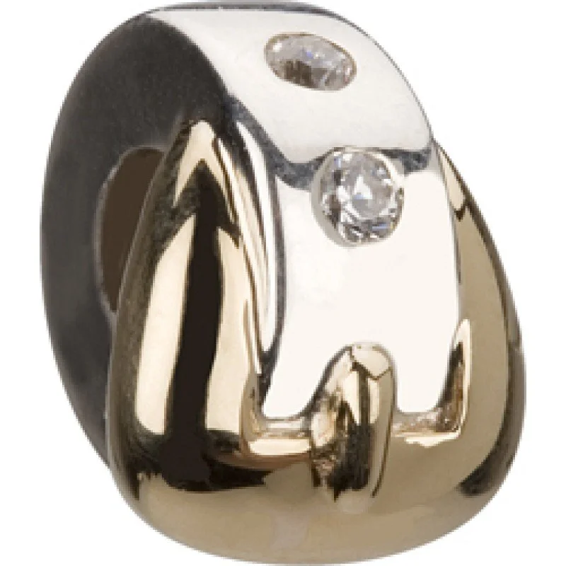 Chamilia Silver & 14K Gold Gold Buckle KD 71