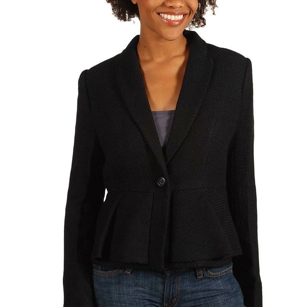 Mac & Jac Black Knit Jacket