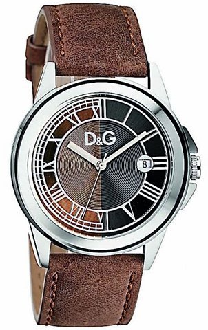 D&G Dolce and Gabbana DW0630 Watch Stainless Steel Zermatt Quartz Date  Brown And Black Dial Leather Strap — Studio 24E - Individual Style...