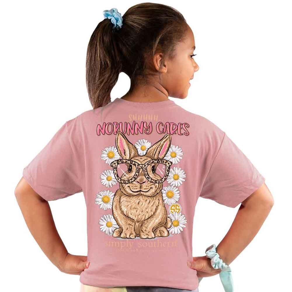 Simply Southern Youth Size Nobunny T-Shirt for Girls in Crepe