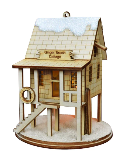 Ginger Beach Cottage Ornament Ginger Cottages Old World Christmas GCC103