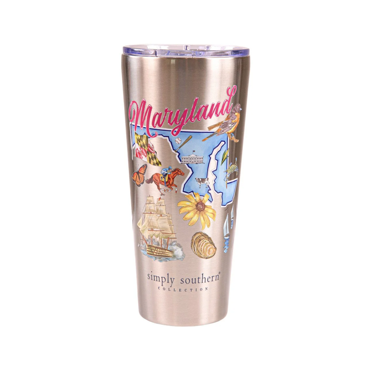 Simply Southern West Virginia STATE TUMBLER